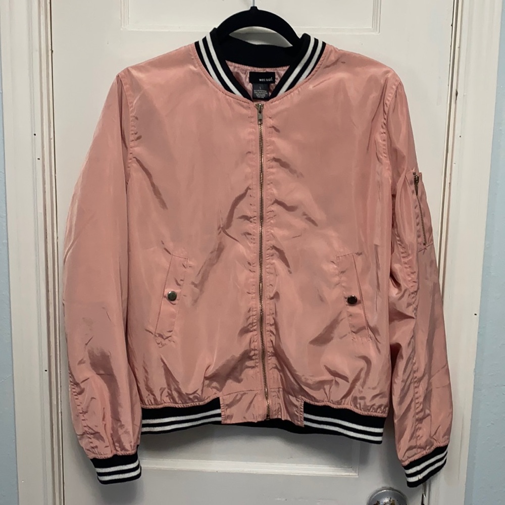 Barbie Pink  varsity Bomber Jacket